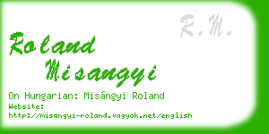 roland misangyi business card